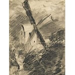 Artery8 After John Constable A Windmill Painting Art Print Canvas Premium Wall Decor Poster Mural