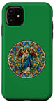 iPhone 11 Stained Glass Saint Archangel Raphael Case