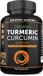 1380mg Organic Turmeric 120 Capsules High Strength