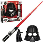 Darth Vader Dark Side Pack, röd ljussabel, Darth Vader-mask och 15 cm statyett, tillbehör, 4-åringar, Star Wars