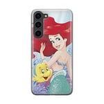 ERT GROUP mobile phone case for Samsung S23 original and officially Licensed Disney pattern Ariel and Flounder 001 optimally adapted to the shape of the mobile phone, case made of TPU