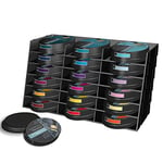 Spectrum Noir Universal Ink Pad Storage Unit Tray Stackable and Customisable Holder & Organiser, Black Pack of 6