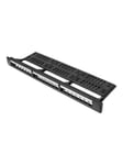 Lanberg PPKS-1124-B - patch panel (blank) - 1U - 19"