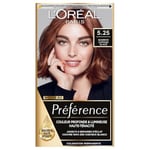 L’ORÉAL PARIS - Coloration Cheveux Permanente - Longue Durée & Lumineuse - Couvre 100% des Cheveux Blancs - Préférence - Nuance : Antigua (5.25), Marron Chocolat Glacé