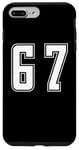 iPhone 7 Plus/8 Plus White Number 67 Team Junior Sports Numbered Uniform Case