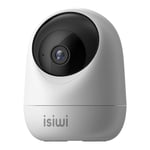 ISIWI Orb Caméra IP WiFi Interne Surveillance Domestique,HD 1080P, Vue panoramique, détection de mouvements et Sons anormaux, Audio bidirectionnel, Moniteur de bébé avec Vision Nocturne