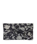 Joe Browns Floral Jacquard Clutch Bag, Pochette Femme, doré/Noir, Taille Unique