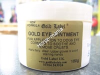 GOLD LABEL GOLD EYE OINTMENT FOR HORSES & DOGS 100g SOOTHES & REMOVES CRUSTS