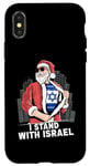 iPhone X/XS I Stand With Israel And USA Flag Santa Patriotic Israeli Case