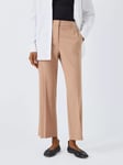 Marella Unione Wool Blend Flared Trousers, Camel