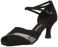 Diamant Chaussures de Danse Latine pour Femme 039-060-119 Salon, Noir, 37 1/3 EU