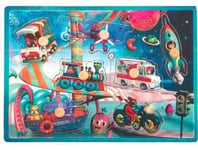 Janod - J07073 - Puzzle Bois Musical Space Motion 7 Pieces - Puzzle Bouton