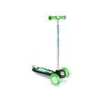 STAMP- Trottinette 3 balances SKIDS Control Roues Lumineuses, JS123045L, Vert-Bleu-Blanc-Noir