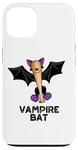 Coque pour iPhone 13 Jeu de mots amusant en forme de chauve-souris vampire