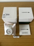 Lacoste Sports Watch Goa White Black Red New In Box Model 2020095 rrp £64.99 B3