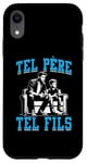 Coque pour iPhone XR Tel père tel fils accessoire gamer jeux vidéos humour