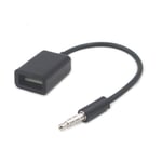 Câble Audio De Voiture Portable Usb Vers Usb,Câble Adaptateur Usb,Prise Jack,Lecteur Audio De Musique,Convertisseur D'accessoires De Voiture,3.5mm - Type Black