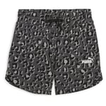 ESS+ ANIMAL 5" AOP Shorts PUMA Black, storlek Medium