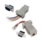 Adaptateur Modulaire DB9 Vers RJ45 10 PièCes, Prise DB9 Vers RJ45