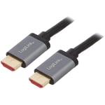 Cable hdmi 2.1 male des deux cotes 8K 4K 3D uhd - 2m - Noir