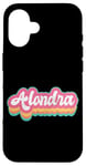 Coque pour iPhone 16 Alondra Prénom Fille Vintage Années 70 80 Personnalisé