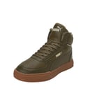 PUMA Mixte Caven Mid WTR Basket, Deep Olive-Deep Olive Team Gold-Pebble Gray, 40.5 EU