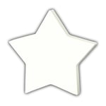 Décopatch AC761C - Un support en papier blanc mâché 1,5x12x12cm, petite étoile pleine