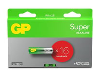 GP Batteries AAA Batteries - Set of 16 | GP Super| AAA Alkaline 1.5 V / LR03 Batteries - Long Life