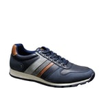 TOP STAKA Classic Smart Casual Comfortable Low-Top Sneakers Trainers for Men Navy