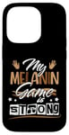 Coque pour iPhone 14 Pro Melanin Game Black Queen Afro Women Black History Month Girl