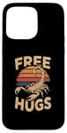 Coque pour iPhone 15 Pro Max Vintage Scorpion Free Hugs Funny Daddy Hugs Design Hugs Meme