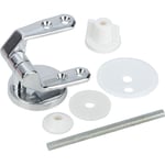 Fixation abattant wc, pièce détachée pour abattant wc duroplastique avec motif de Kit de 12 fixations pour abattant wc, Zinc moulé sous pression,