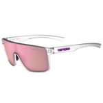 Tifosi Sanctum Single Lens Sunglasses - Satin Clear / Pink Mirror Clear/Pink