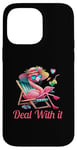 iPhone 14 Pro Max Pink Flamingo Summer Saying Case