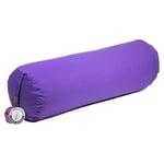 Bolster Round Purple Organic Cotton -- 60X16 Cm