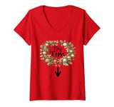 Womens Funny Tiny Tim From A Christmas Carol V-Neck T-Shirt