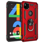 Google Pixel 4a 4G      Military Armour Case    Red