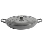 Cast Iron Shallow Casserole Dish 2.3 Litre