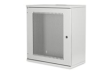 Digitus network cabinet - 19-inch rack 12 U - Unassembled - Wall mounting - 400 mm depth - Load capacity 60 kg - Perforated door - SOHO series - Grey