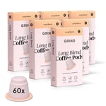 Grind Long Blend Coffee Pods – Pack of 60 Coffee Capsules – Nespresso® Original Machine Compatible Pods – Home-Compostable Coffee Pods – Tasting Notes of Brazil Nuts, Dark Chocolate, Vanilla