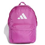 adidas Unisex CLASSIC 3BARS BACKPACK, semi lucid fuchsia/white, One Size