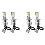 4X H3 Super Bright led Phare Antibrouillard Ampoule de Conduite 6000K Blanc 10W