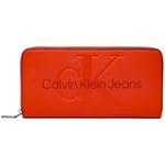 Portefeuille Calvin Klein Jeans  Compagnon  ref 59256 XBS Orange 19*10*2 cm