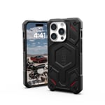 UAG Monarch Pro Kevlar Series Rugged Case for Apple iPhone 15 Pro [6.1-in] - Monarch Pro Kevlar Black - baksidedeksel for mobiltelefon