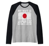 My Wife Is Japanese Nothing Scares Me Husband Raglan Baseball Tee