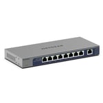 NETGEAR (GS108MX) Switch10GB Ethernet, Ports 10G Multi-Gigabit , 1 Ports SFP+ Multi Gig, Protection Prosafe, Garantie à Vie Parfait pour Les PME et TPE, Position Bureau ou Rackable