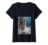 Femme The Lord of the Rings Gandalf the White Wizard T-Shirt avec Col en V