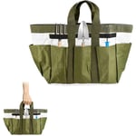 Sac à Outils de Jardin en Tissu Sac à Outils de Jardin Multi-Poches Sac de Rangement pour Outils de Jardinage avec 8 Poches Extérieur Sac Fourre-Tout