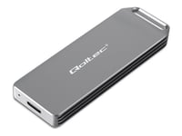 Qoltec - Förvaringslåda - M.2 - M.2 Nvme Card / Pcie (Nvme) - Usb-C 3.1 (Gen 2) - Silver