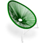 Acapulco Style - Chaise d'extérieur - Chaise de jardin d'extérieur - Acapulco Vert clair - Acier, Rotin synthétique, Metal, Plastique - Vert clair